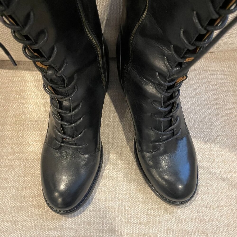 Patricia Nash Siciliana Lace-Up Boots Black - Picture 2 of 11